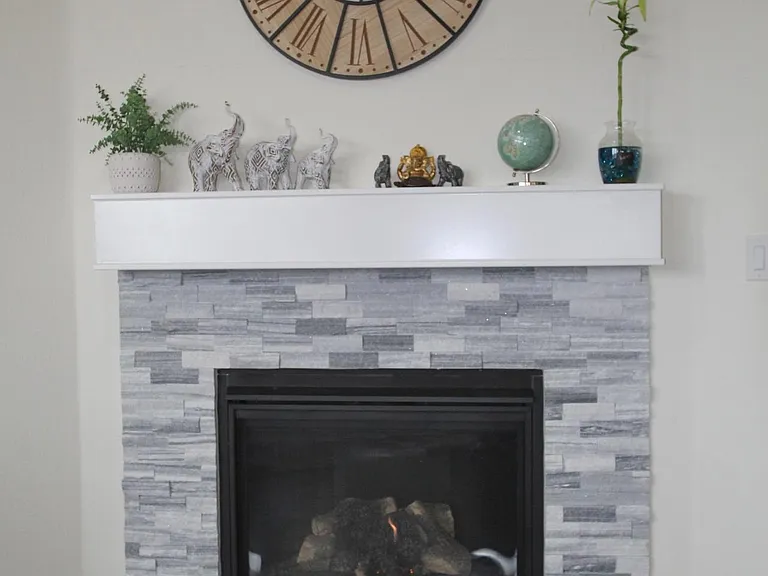 Gorgeous gas fireplace