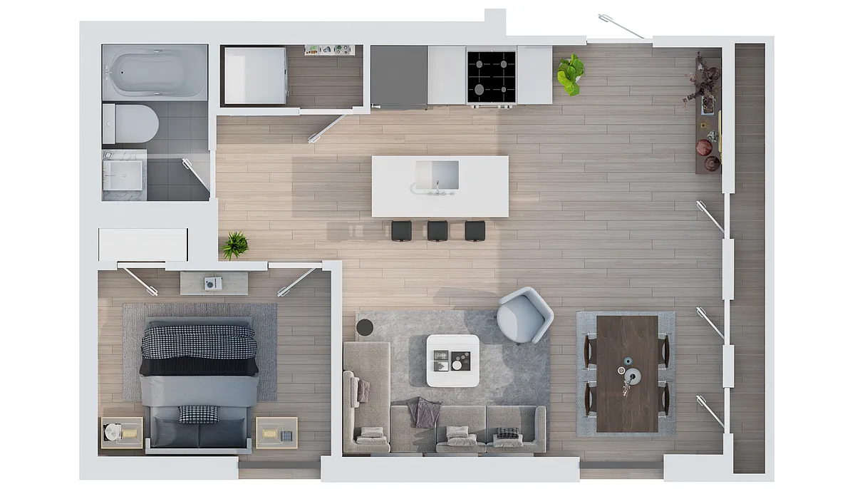 Floor plan 2C