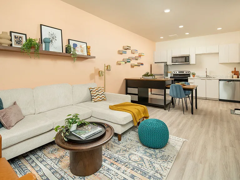 One Bedroom - Living Room & Kitchen