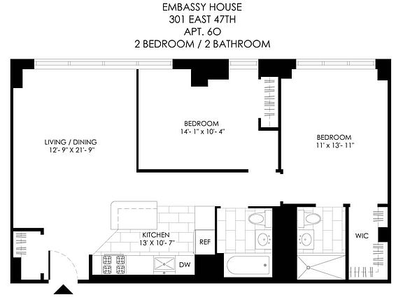 2nd image of 301 E 47th St APT 6O