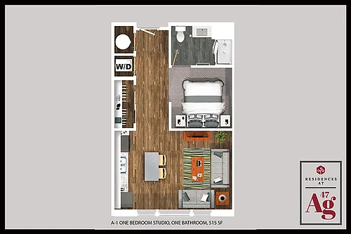 Floor plan STUDIO ACCESSIBLE