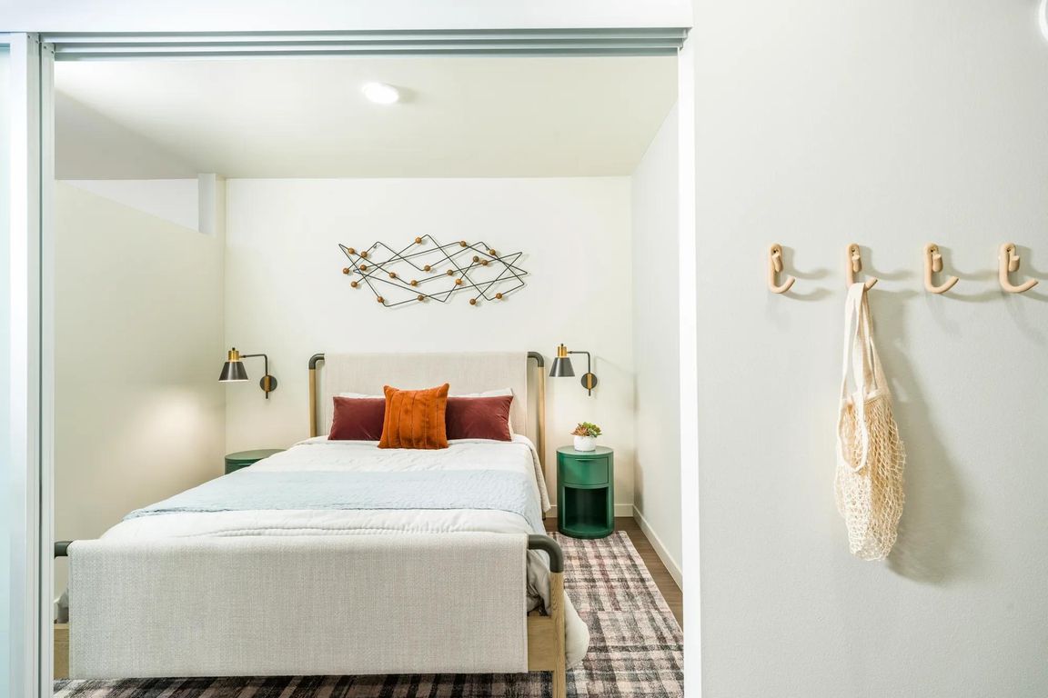 Discover a peaceful haven in the roomy bedrooms at Modera Northgate, designed to be your personal sanctuary with ample space and thoughtful touches for ultimate relaxation.