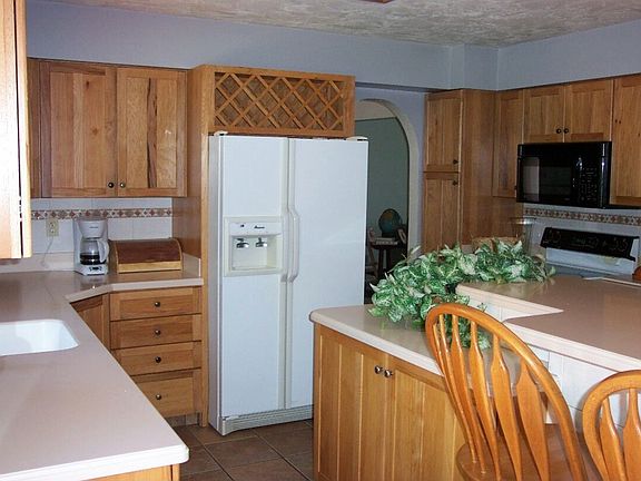 New kitchen with hickory cabinets