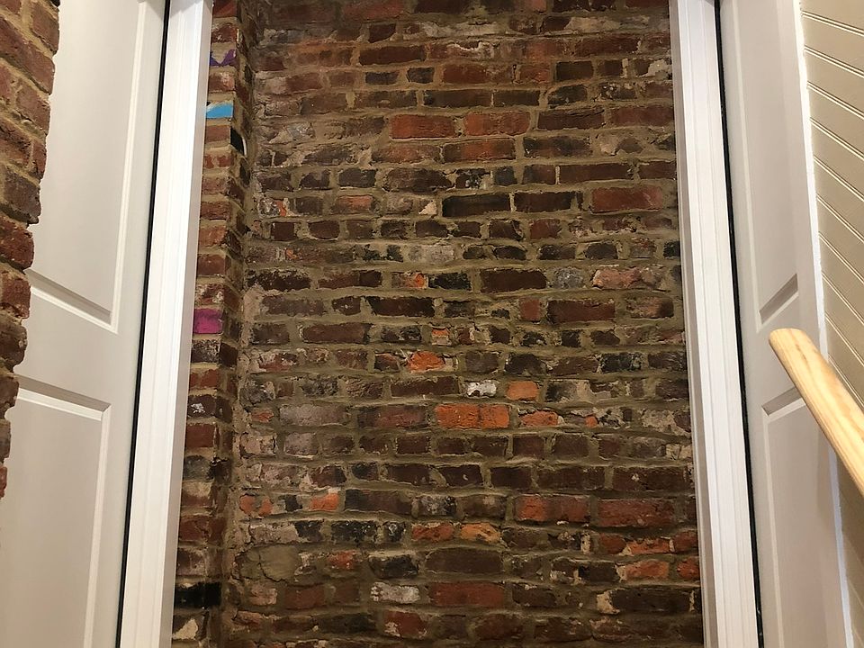 Original brick remains.