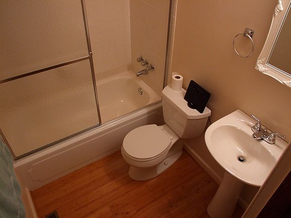 New Bath with bamboo floorin