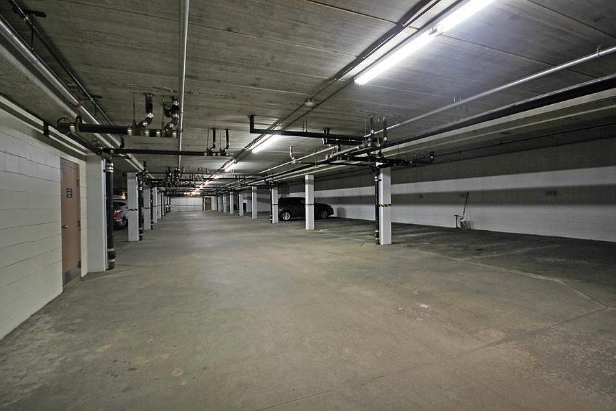 Underground, heated garage