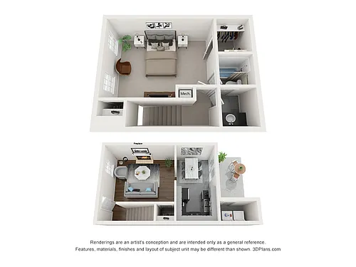 Floor plan 1 Bedroom 1 Bath