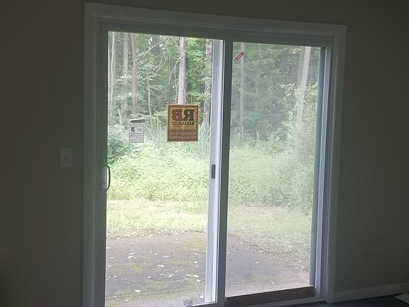 new sliding glass door off family room