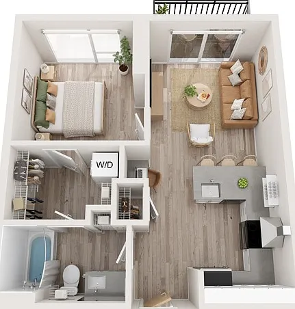 Plan A3 | 1 bedroom, 1 bathroom Plan A3 | 1 bedroom, 1 bathroom