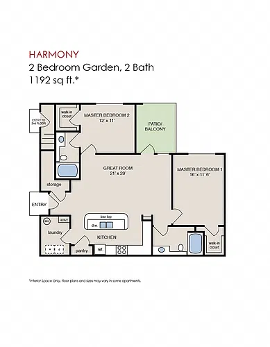 Floor plan Harmony Garden - Phase 2