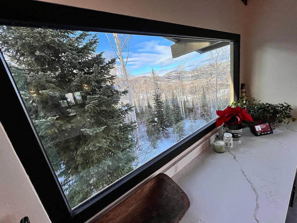 NW view from kitchen/dining room