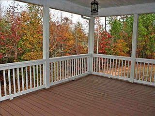 This porch is now screened
