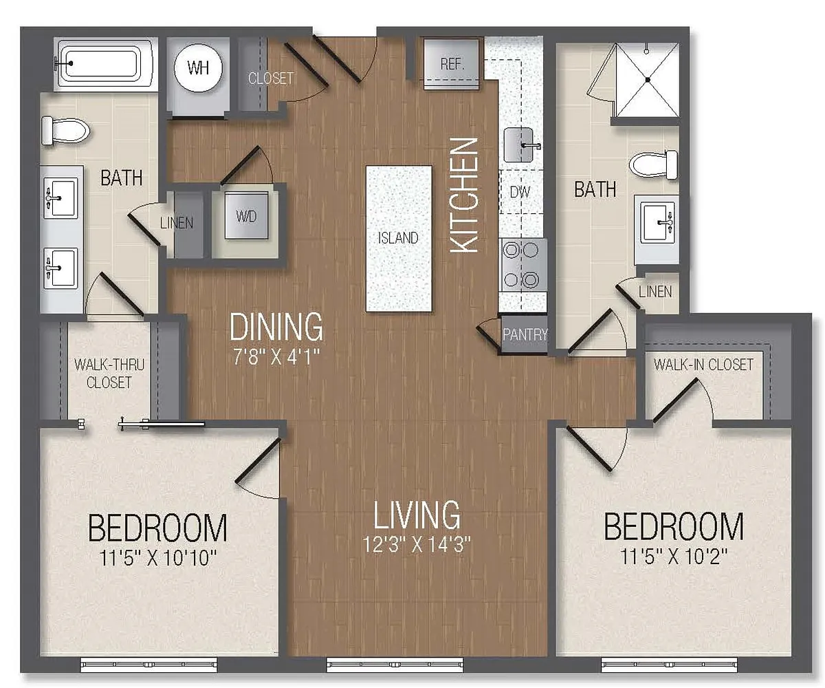 Floor plan D1B