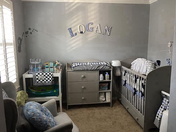 Additional/reading space in the master as a nursery room