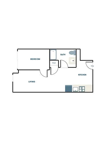 Floor plan 1X1 - C9