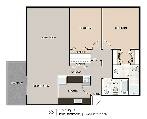 Floor plan B3