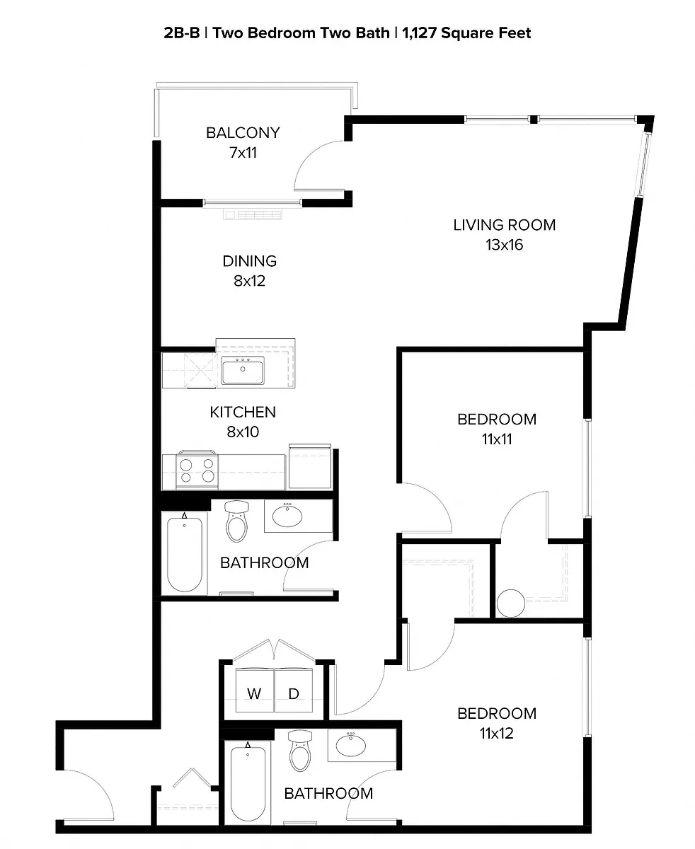 Floor plan 2X2 G