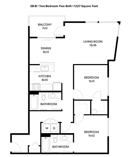 Floor plan 2X2 G