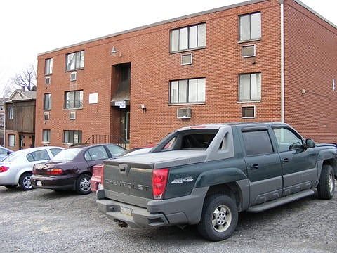 front of building