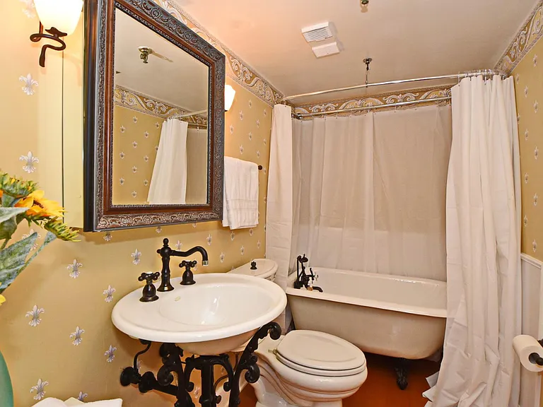 Master Bath with claw foot tub