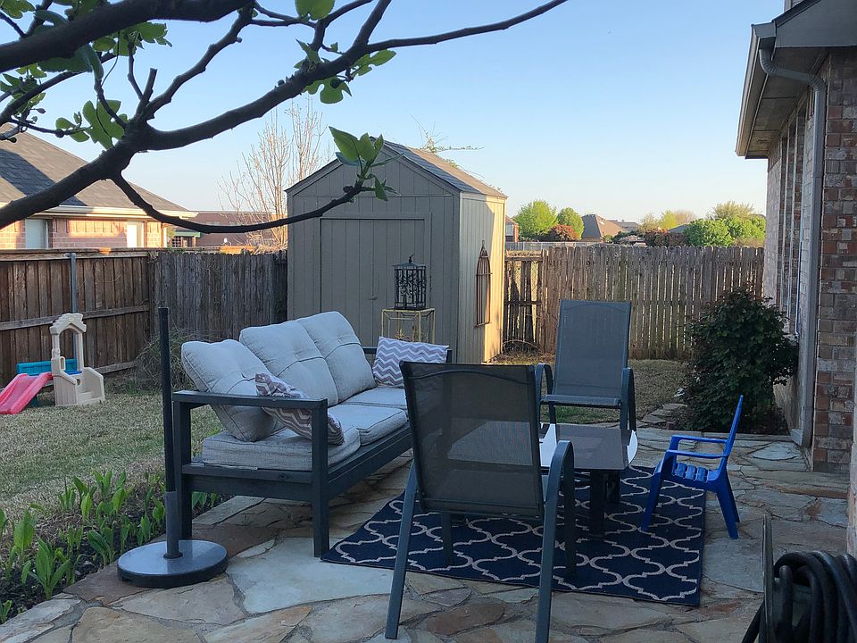 Private stone patio 