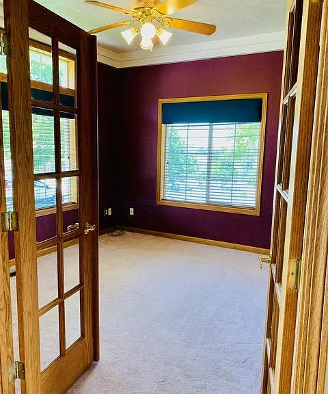 View of study from entry