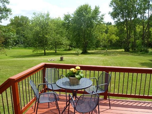 Grill or just take in the scenery outside on the deck. There's a fire pit nearby too....