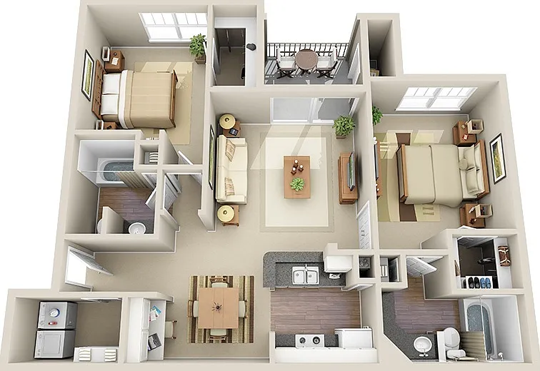 Oak Park floor plan The Broadwater