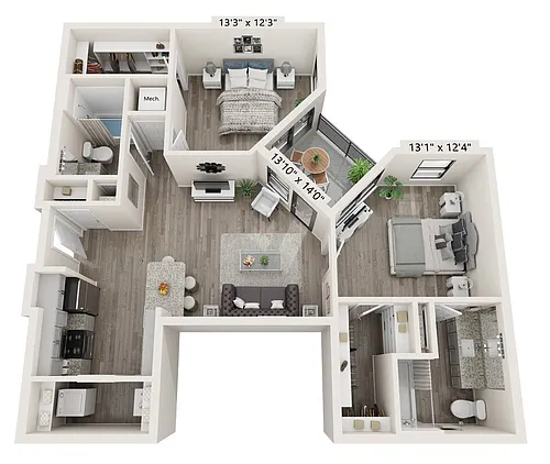 Floor plan B2
