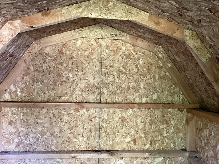 Interior of shed.