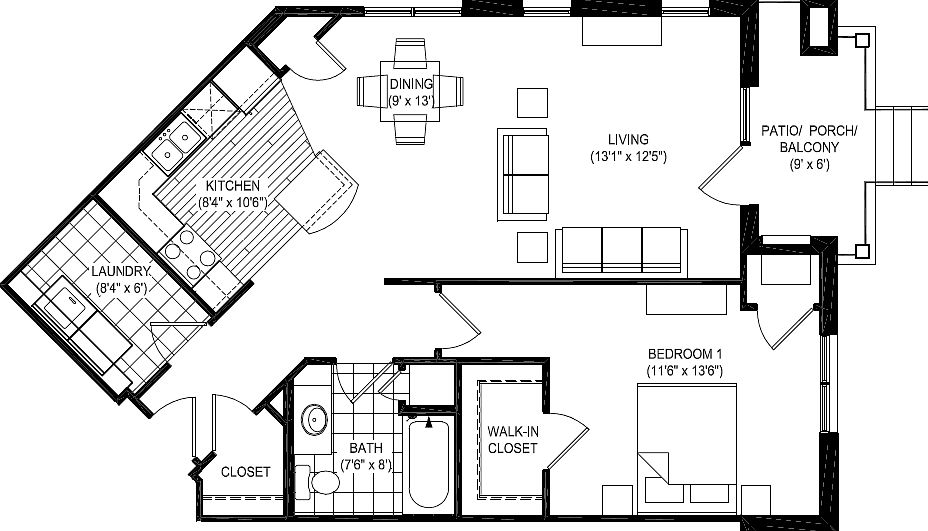 Main Floorplan For 6835 Littlemore Dr #210