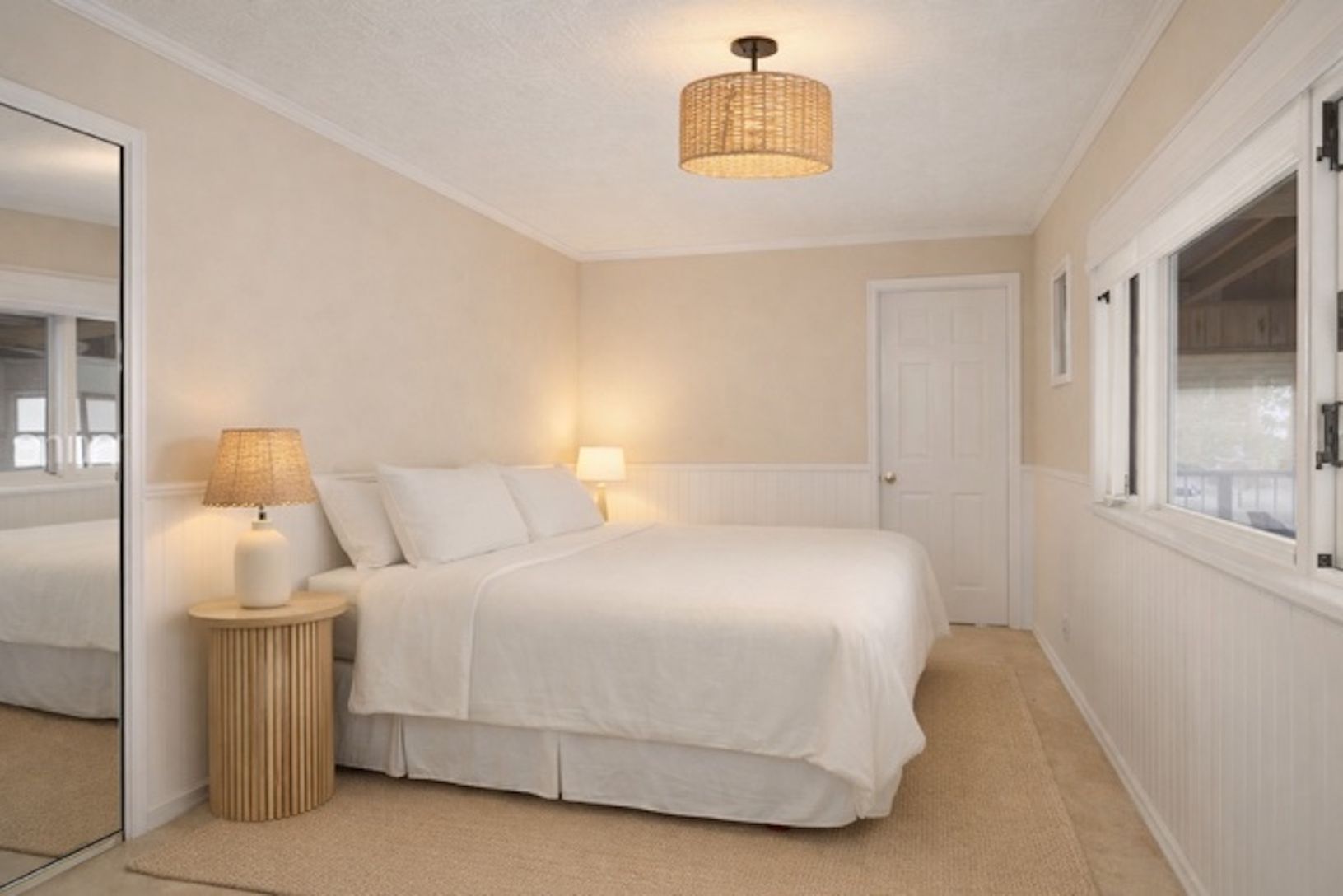 Virtually updated primary bedroom