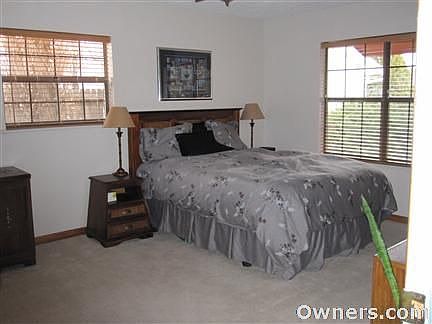 Spacious master bedroom.