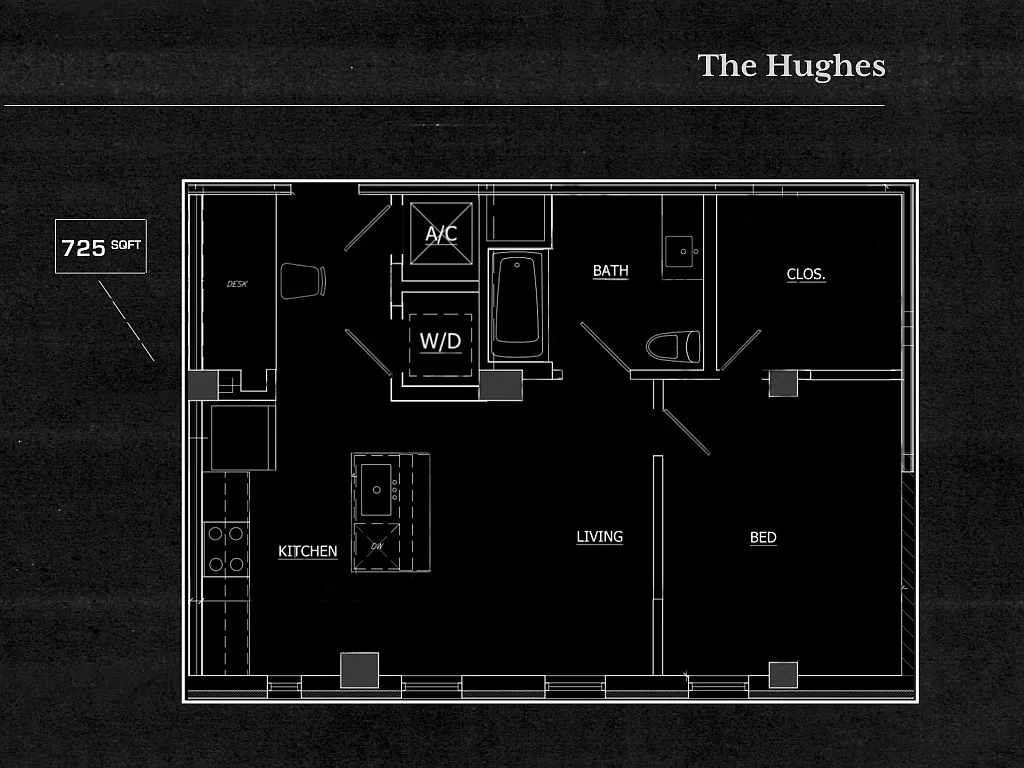 Floor plan 1 Bedroom 1 Bathroom