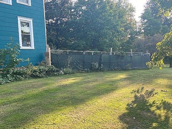 fenced dog area