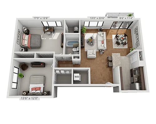Floor plan Plan B1.5B