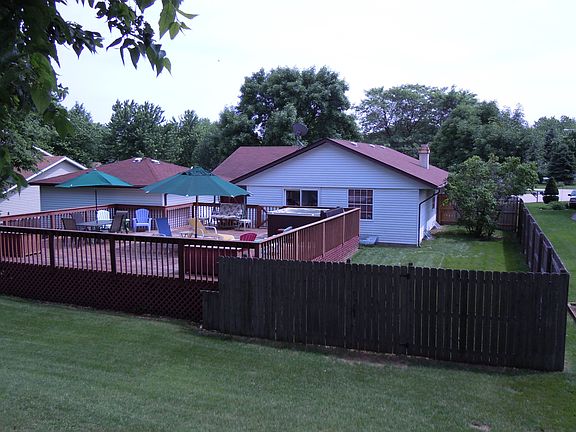 Back Deck with side yard