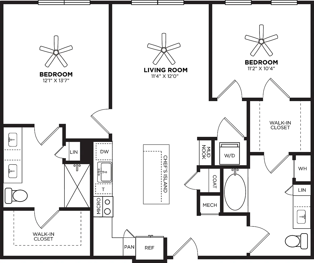 Floor plan B1 No Balcony