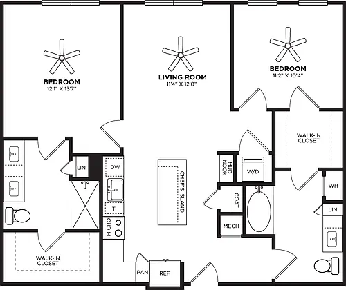 Floor plan B1 No Balcony