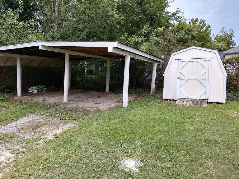 Covered Parking and Garden Shed