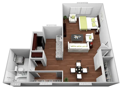 Floor plan Studio
