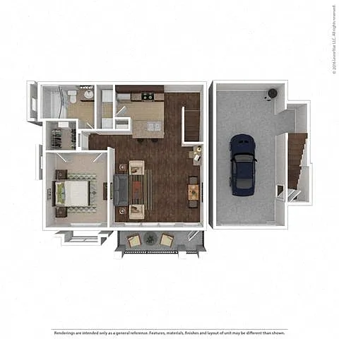Floor plan Aurora - with attached garages