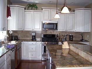 Kitchen with Brazilian granite counter tops