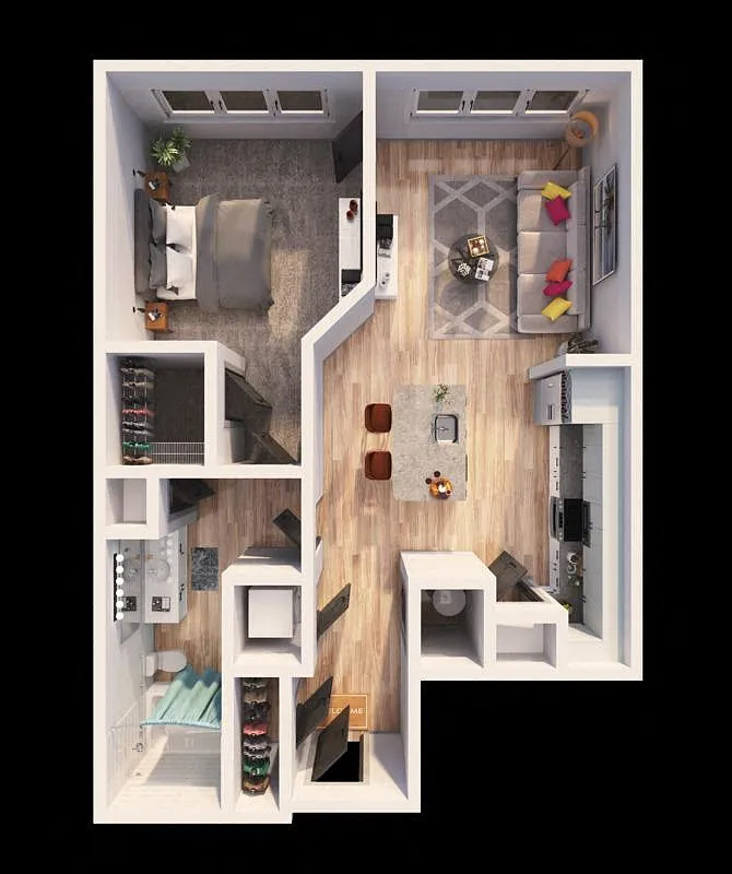 Floor plan A1B