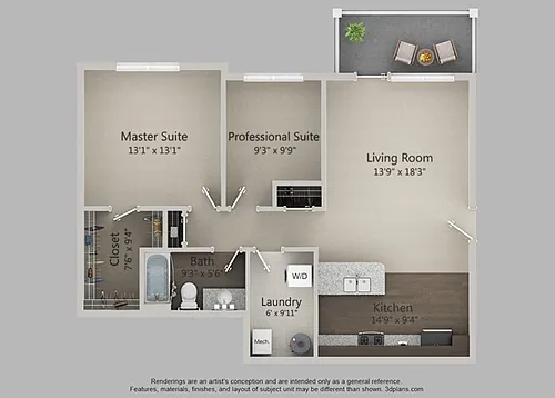 Floor plan D1