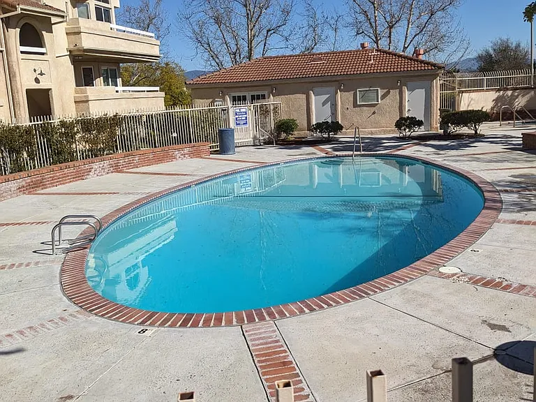 Pool area and social area