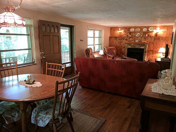 Living room and dining room.