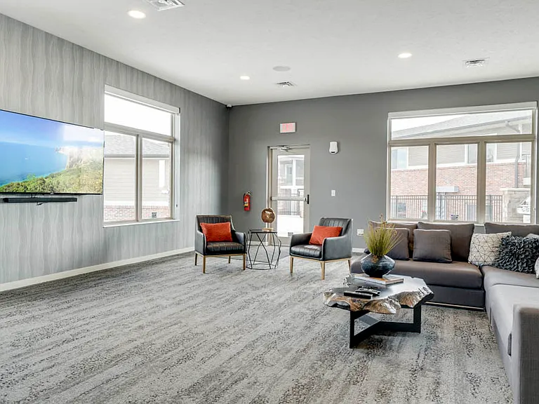 Relax and connect in our inviting clubhouse lounge, complete with a comfortable TV lounge.