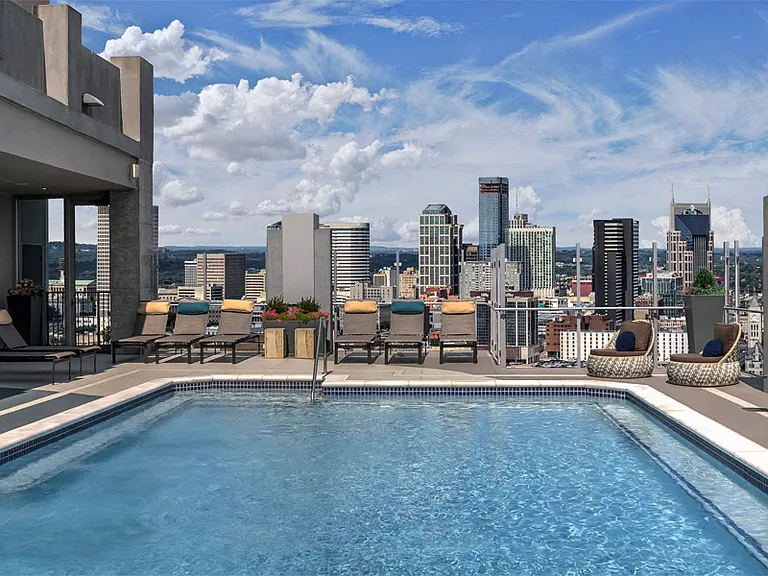 Rooftop, resort-style pool