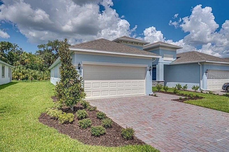 Front Elevation with 2 Car Garage